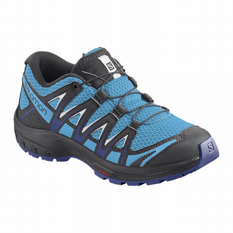 Salomon Israel XA PRO 3D J - Kids Hiking Shoes - Blue/White (WLVK-37219)